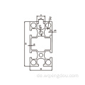 Industrial -Aluminium -Legierungsprofil 3060 Sprühen von Aluminium